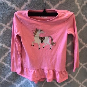 Jumping Beans girls long sleeve tee, size 5